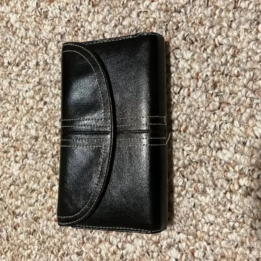 Vintage Buxton Black Leather Wallet